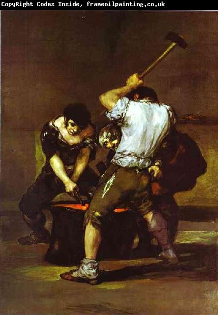 Francisco Jose de Goya La fragna (Smithy).